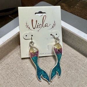 🆕 Viola mermaid Tail earrings